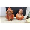 Image 5 : Ceramic Busts, Wall Pocket, Small Pitcher, Framed Tile, Honey Dish with DipperStrawberry Shortcake
