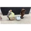 Image 8 : Ceramic Busts, Wall Pocket, Small Pitcher, Framed Tile, Honey Dish with DipperStrawberry Shortcake