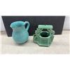 Image 11 : Assorted Pottery & Ceramics: 4 Brugal Coconut Cups, 2 Blue & Black Mugs, & More