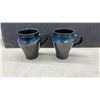 Image 4 : Assorted Pottery & Ceramics: 4 Brugal Coconut Cups, 2 Blue & Black Mugs, & More