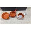 Image 6 : Assorted Pottery & Ceramics: 4 Brugal Coconut Cups, 2 Blue & Black Mugs, & More