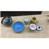 Image 8 : Assorted Pottery & Ceramics: 4 Brugal Coconut Cups, 2 Blue & Black Mugs, & More