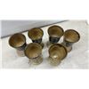 Image 12 : Assorted Pottery & Ceramics: (2) Lidded Jars, (6) Goblets, Creamer, Turtle Bank & More