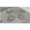 Image 4 : Pink Depression Glass & Carnival Glass Lot: Oval Platter, 5 Bowls, 4 Plates, 2 Compotes, & More