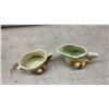 Image 3 : McCoy Pottery Acorn Pattern Ceramic Creamers, Planter, and Brown Glazed Bowl, Late 1940s-1950s