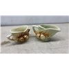 Image 4 : McCoy Pottery Acorn Pattern Ceramic Creamers, Planter, and Brown Glazed Bowl, Late 1940s-1950s