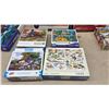Image 2 : 9 Assorted 500 and 1000 Piece Jigsaw Puzzles Including Eurographics Amsterdam, Cobble Hill