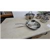 Image 6 : Assorted Stainless Steel Cookware Set with Glass Lids, Includes Pots, Saucepans, Frying Pan and Mor