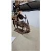 Image 2 : Western Cowboy & Horse Sculpture, Paper Mashe ? Leather