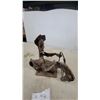 Image 3 : Western Cowboy & Horse Sculpture, Paper Mashe ? Leather