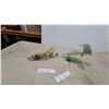 Image 1 : Carved Jade Mythical Bird and Floral Ornamental Sculptures, Vintage