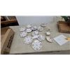 Image 1 : Vintage Royal Albert "Petit Point" Bone China Set with Cups, Saucers, Plates, Creamer