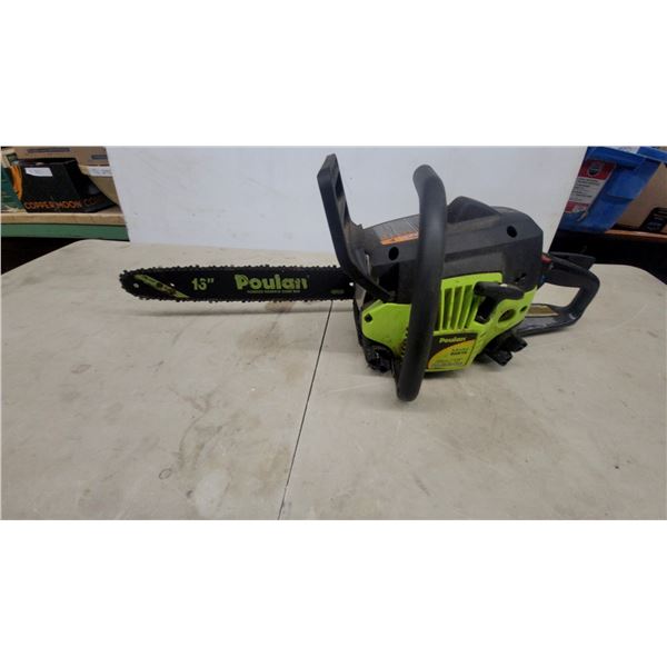 Poulan P3816 Gas-Powered Chainsaw with 16" Guide Bar, 38cc