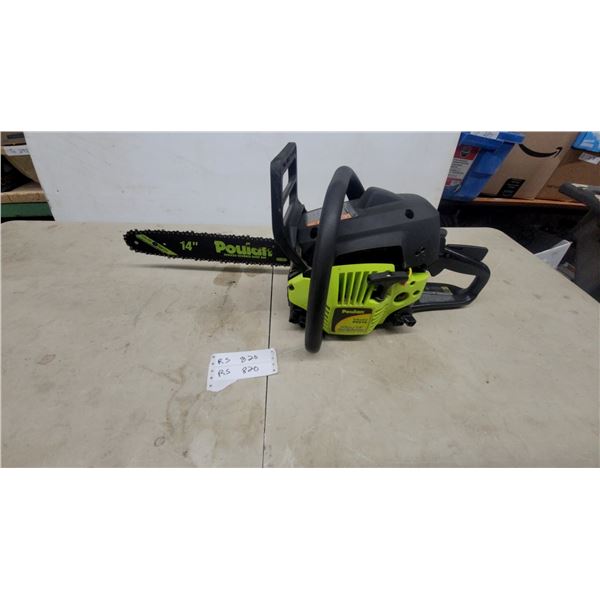 Poulan P3314 33cc Gas Chainsaw with 14" Reduced Kickback Guide Bar