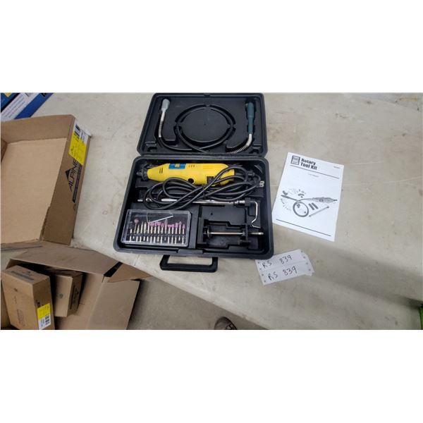 Power Fist Rotary Tool Kit, 120V, 8,000-30,000 RPM, Flexible Shaft and 40-Piece Accessory Kit