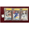 Image 1 : 3 Graded Young Guns Rookie Cards, Nick Baptiste, Pierre Engvall, and Mikhail Berdin