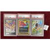 Image 1 : 3 Graded Pokémon Cards, Zacian, Yveltal, and Lechonk