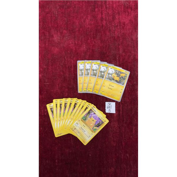 15 Base Pikachu Pokémon Cards