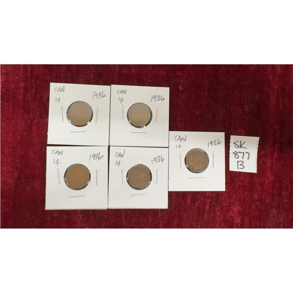 5 1936 Canada Small Penny