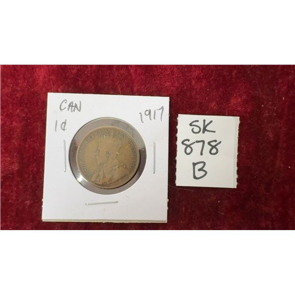 1917 Large Canada Penny