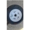Image 3 : Surerider ST205/75R14 Tubeless Trailer Tire, Load Range D, on White 5-Lug Steel Wheel/7tire Good
