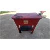 Image 1 : K&W ITC Model 802B Red Freestanding Industrial Solvent Parts Washer with Basin, Pump, and Hose