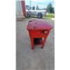 Image 3 : K&W ITC Model 802B Red Freestanding Industrial Solvent Parts Washer with Basin, Pump, and Hose
