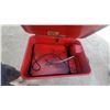 Image 4 : K&W ITC Model 802B Red Freestanding Industrial Solvent Parts Washer with Basin, Pump, and Hose