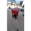 Image 5 : K&W ITC Model 802B Red Freestanding Industrial Solvent Parts Washer with Basin, Pump, and Hose