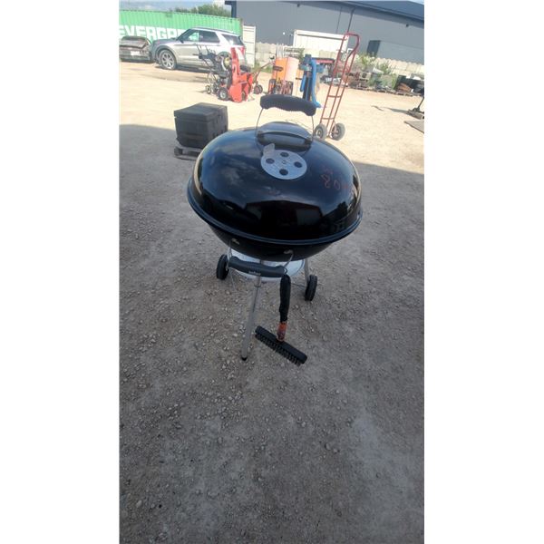 Weber Original Kettle Charcoal Grill with Wheels and Grill Brush
