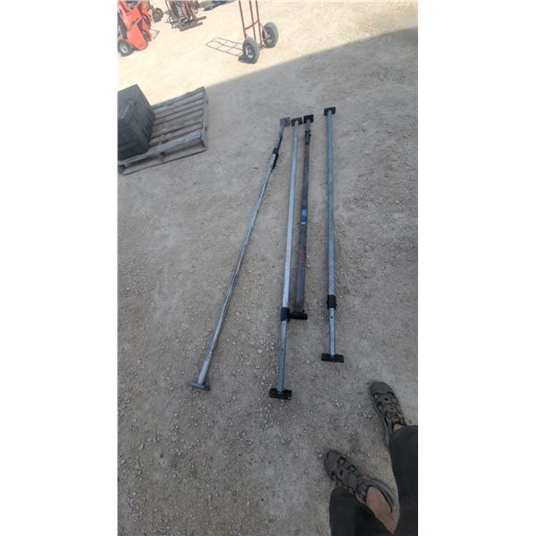 Adjustable Telescoping Cargo Bars and Heavy-Duty Load Lock Shoring Bar, Set of 4