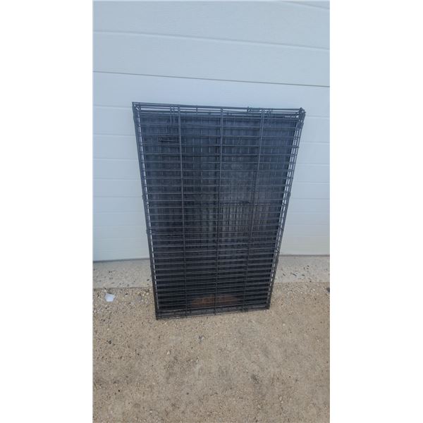 Collapsible Wire Dog Crate, 52", Folding Metal Pet Kennel