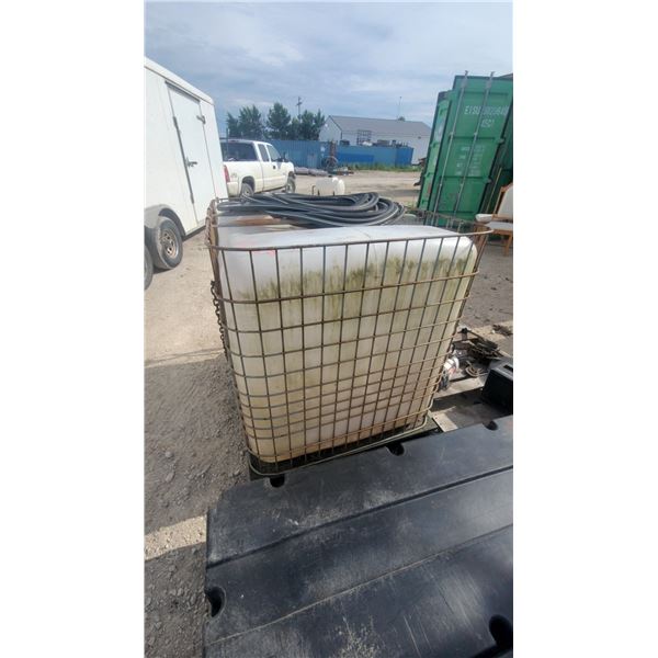 Composite IBC Tote, 286 Gallon, with Electric Transfer Pump and Filter Assembly