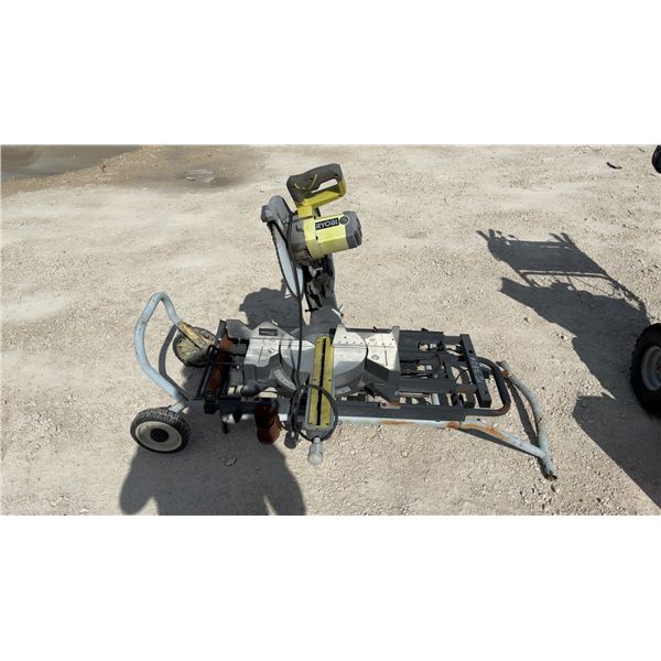 Ryobi Sliding Compound Miter Saw with Stand & Wheels