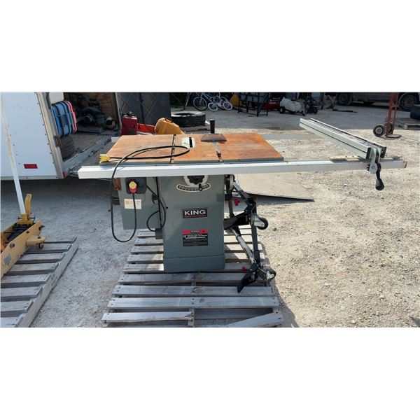 King Industrial 10" Contractors' Cabinet Table Saw, Mod: KC-10CCX, 2 HP, 115/230V, 18.9A