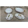 Image 4 : Vintage Limoges France Porcelain Dinnerware Set With Pink Floral and Gold Accent Pattern