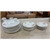 Image 6 : Vintage Limoges France Porcelain Dinnerware Set With Pink Floral and Gold Accent Pattern