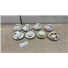 Image 1 : Collection of Eight Vintage Bone China Teacup and Saucer Sets with Floral Patterns