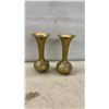 Image 2 : Brass Pitchers and Etched Vases, Cloisonné Bowl, Carved Hardstone Disc and Tussedre 1985 Tile