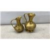 Image 3 : Brass Pitchers and Etched Vases, Cloisonné Bowl, Carved Hardstone Disc and Tussedre 1985 Tile