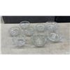 Image 4 : Lot of Mid-Century Clear Pressed Glass Serving Ware, Trays, Bowls, Pitcher, Vase, and More