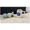 Image 9 : Keito Japan Blue Floral Porcelain Cake Set, Pitchers, Plates, Mugs, Mickey Mouse Figure and More