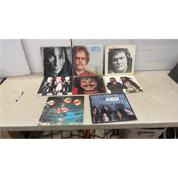 Vintage 1970s Vinyl Records, Cher, Gordon Lightfoot, Blondie, Deep Purple, Seals & Crofts and More