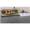 Image 1 : Handmade Ship in a Bottle with Lighthouse Built by Japanese Prisoner of War (as Told
