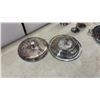Image 8 : Vintage Silver-Plated Tea and Coffee Service Set with Ornate Tray, Goblets, Bowls and More