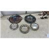 Image 9 : Vintage Silver-Plated Tea and Coffee Service Set with Ornate Tray, Goblets, Bowls and More