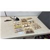 Image 1 : Antique Holmes-Style Stereoscope Viewer with Assorted Stereoview Cards