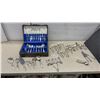 Image 1 : Cased Mid-Century Silver-Plated Flatware Set With Serving Pieces and Collector Spoons and More