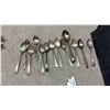 Image 8 : Cased Mid-Century Silver-Plated Flatware Set With Serving Pieces and Collector Spoons and More