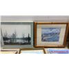 Image 3 : Framed Asian Shell Art, Landscape Prints, Paintings, and Hong Kong, Paris, Venice Postcards and Mor